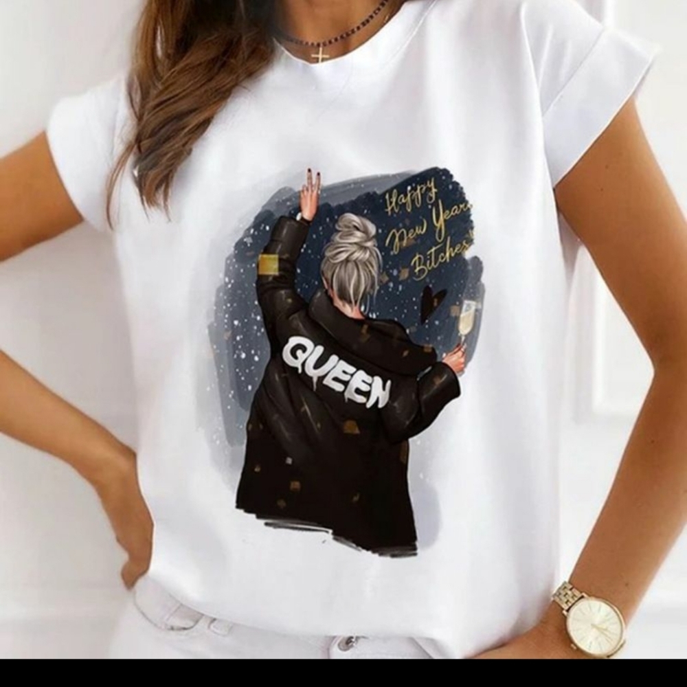 New year's printed tshirt - Picture 2 of 5